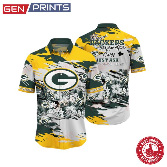 Green Bay Packers Pesonalized Hawaiian Shirt
