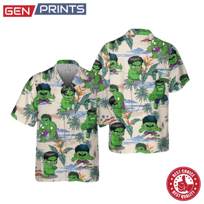 Marvel Hulk 3D Hawaiian Shirt